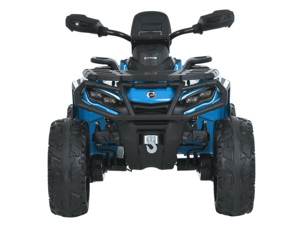 Квадроцикл электрический с пультом 2,4G M 6080EBLR-4, 113 см, свет и MP3, синий, Bambi