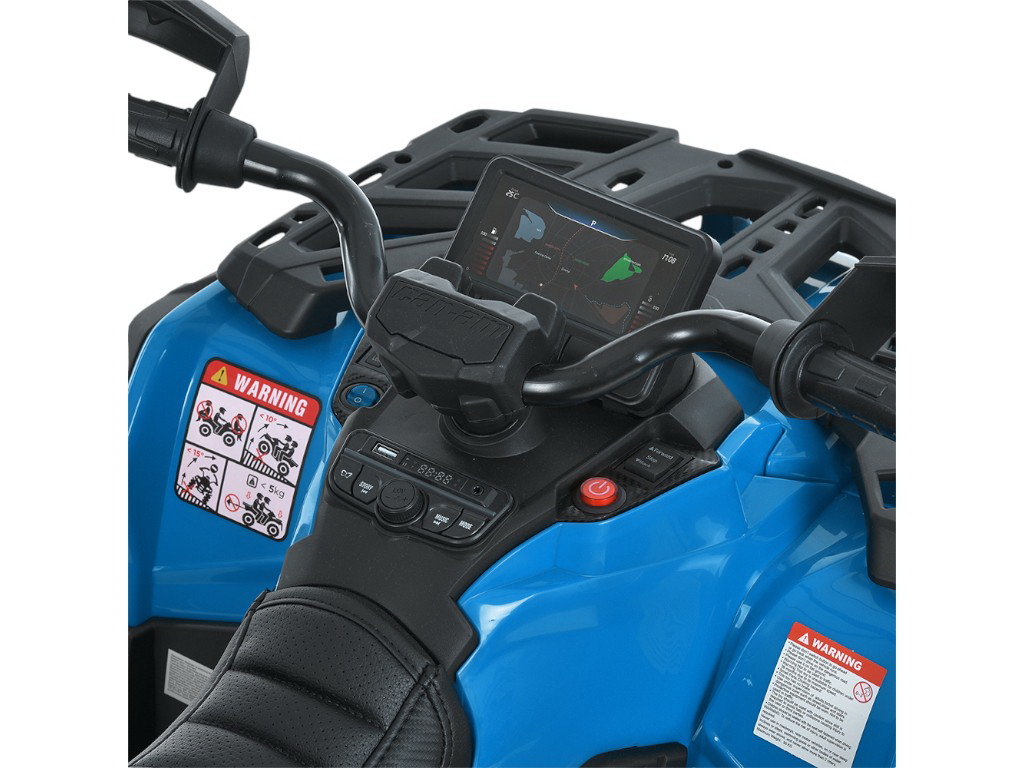 Квадроцикл электрический с пультом 2,4G M 6080EBLR-4, 113 см, свет и MP3, синий, Bambi