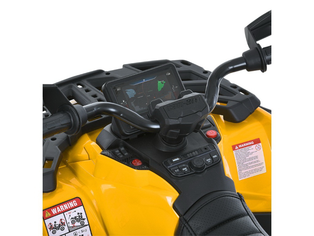 Квадроцикл электрический с пультом 2,4G M 6080EBLR-6, 113 см, свет и MP3, желтый, Bambi