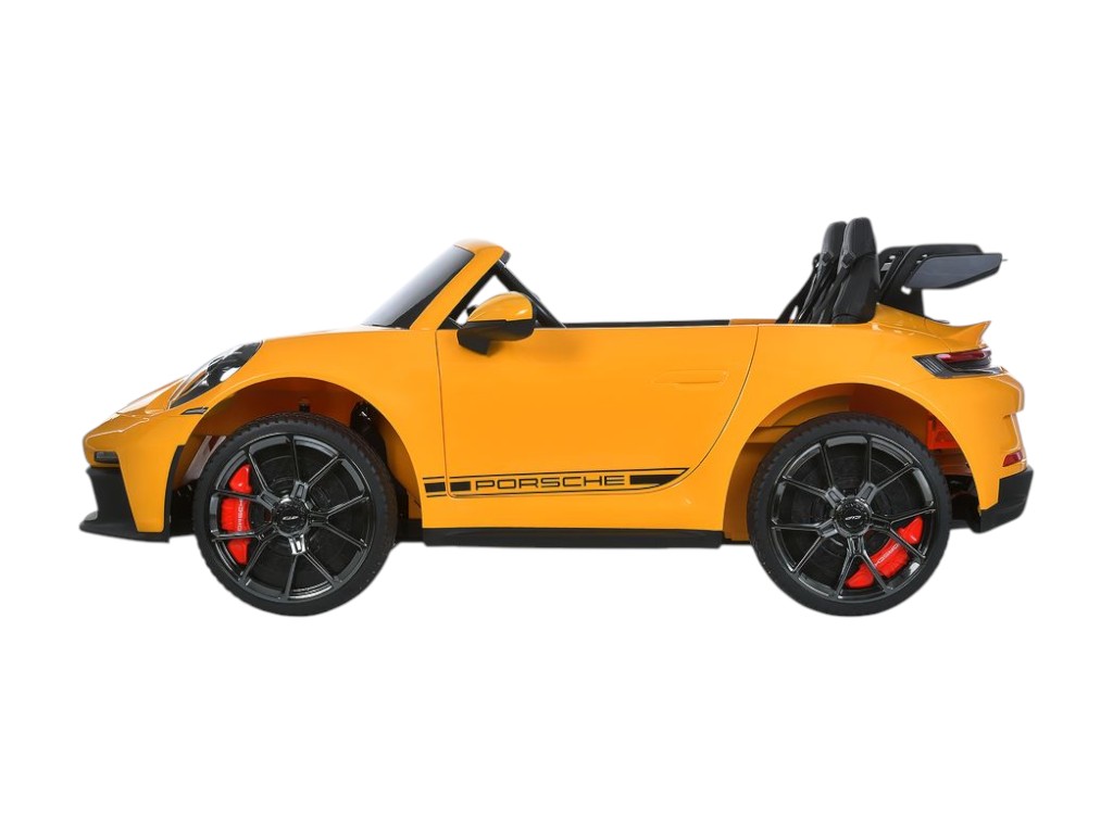 Электромобиль, M 6111AL-6 (24V), резиновые колеса, музыка и свет, желтый, Bambi Racer
