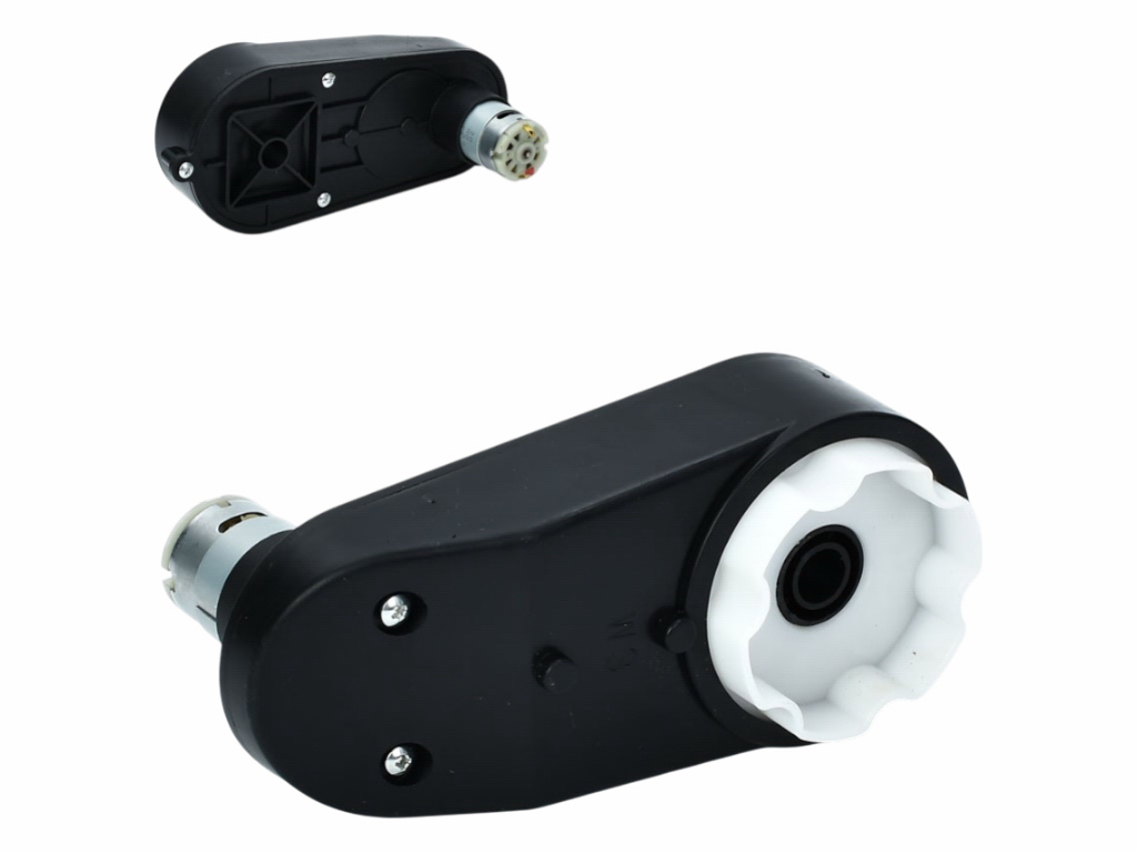 Редуктор в сборе с мотором M 6145-GEAR BOX до електрокарту M 6145, 12V, RPM9500, отвір під вісь 12мм