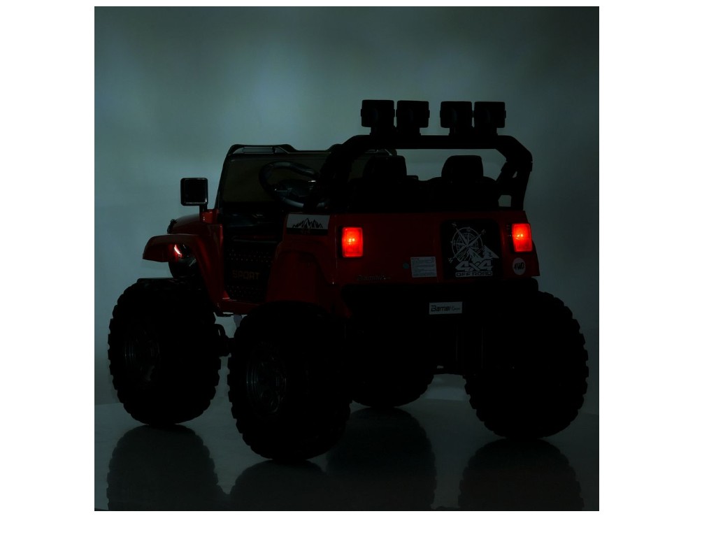 Детский электромобиль Джип M 6204EBLR-1(24V) 4 мотора 45W, 2 акум12V7AH, белый, Bambi Racer
