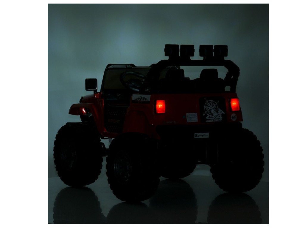Детский электромобиль Джип M 6204EBLR-11(24V) 4 мотора 45W, 2 акум12V7AH, серый, Bambi Racer
