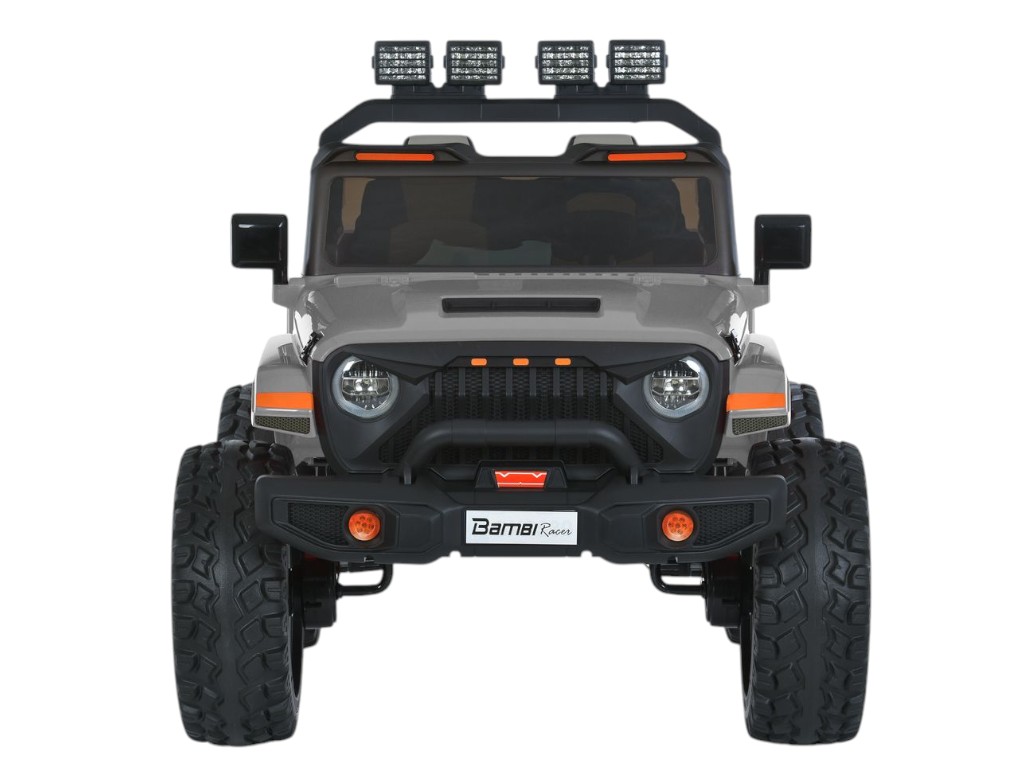Детский электромобиль Джип M 6204EBLR-11(24V) 4 мотора 45W, 2 акум12V7AH, серый, Bambi Racer