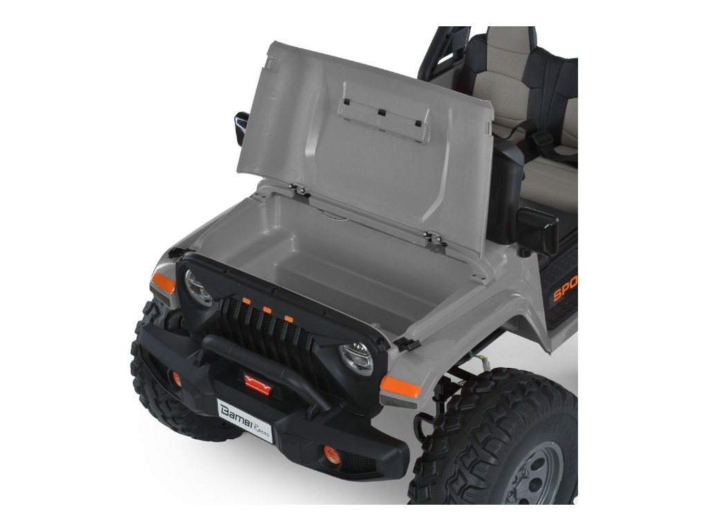 Детский электромобиль Джип M 6204EBLR-11(24V) 4 мотора 45W, 2 акум12V7AH, серый, Bambi Racer