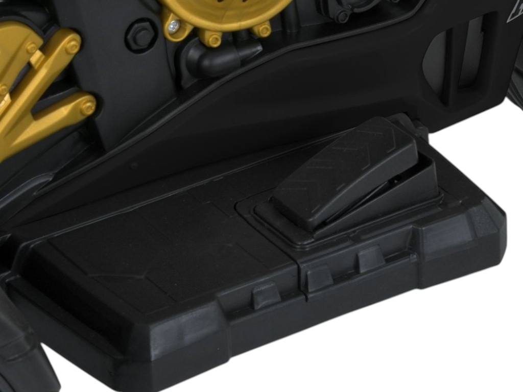 Електромотоцикл дитячий M 6220ELR-2, чорний, зі світлом, музикою та Bluetooth, Bambi Racer