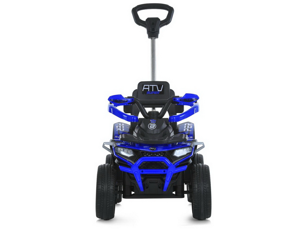 Електроквадроцикл каталка-толокар M 6221EBLR-4, 70 см, батьківська ручка, синій, Bambi Racer
