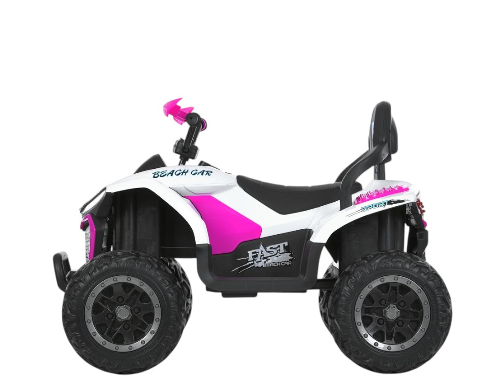 Электроквадроцикл, M 6222EBLR-1-8, 4×35 Вт, музыка и светло, бело-розовый, Bambi Racer