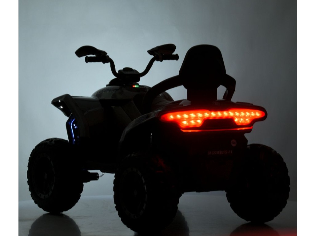 Электроквадроцикл, M 6222EBLRS-11, музыка и Bluetooth, серый, Bambi Racer