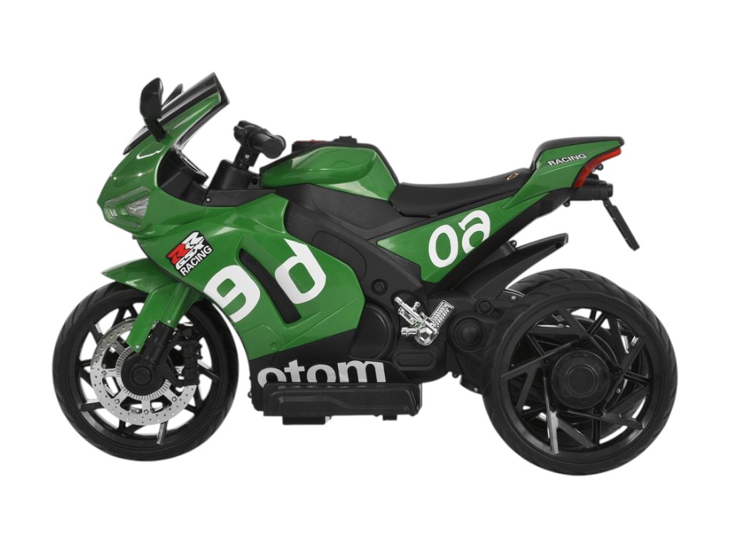 Електромотоцикл дитячий M 6265EL-5, зелений, зі світлом, музикою та Bluetooth, Bambi Racer