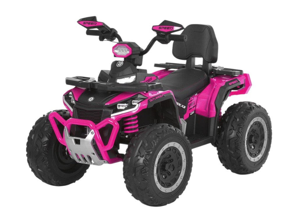 Квадроцикл M 6276EBLR-8 розовый, 4 мотора, EVA колеса, Bambi Racer