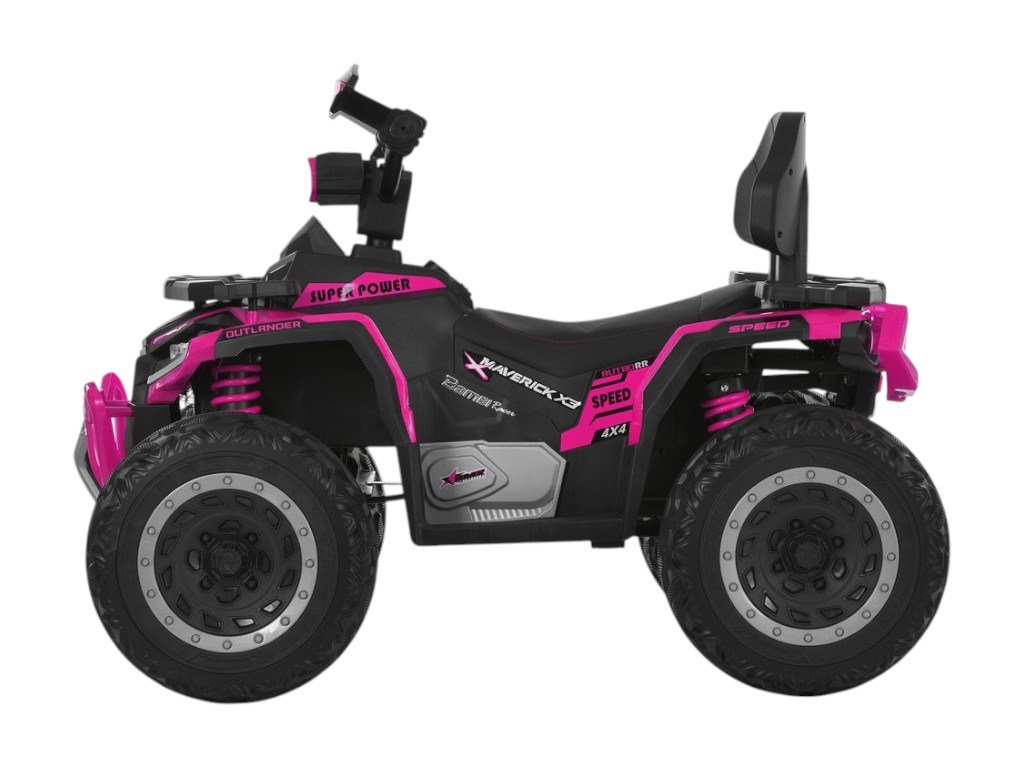 Квадроцикл M 6276EBLR-8 розовый, 4 мотора, EVA колеса, Bambi Racer