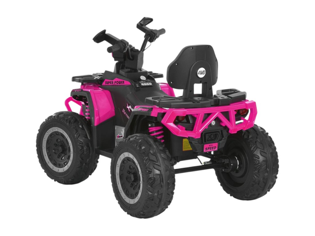 Квадроцикл M 6276EBLR-8 розовый, 4 мотора, EVA колеса, Bambi Racer
