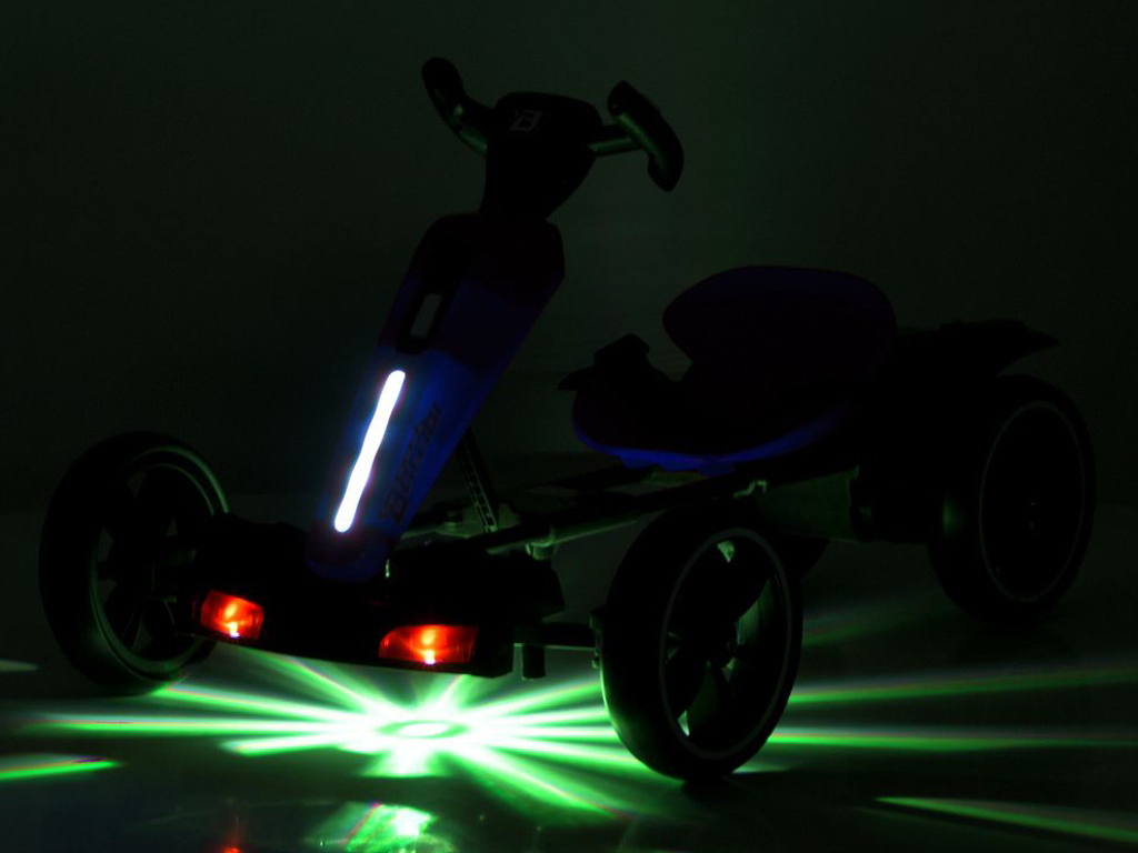 Электрокарт со светом M 6277EBR-1, 89 см, Bluetooth и пульт, Bambi Kart
