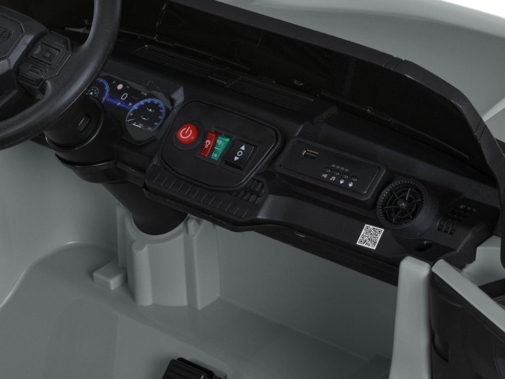 Електромобіль джип M 6280EBLR-11, 12V, 2×45W, MP3, Bluetooth, EVA колеса, сірий, Bambi