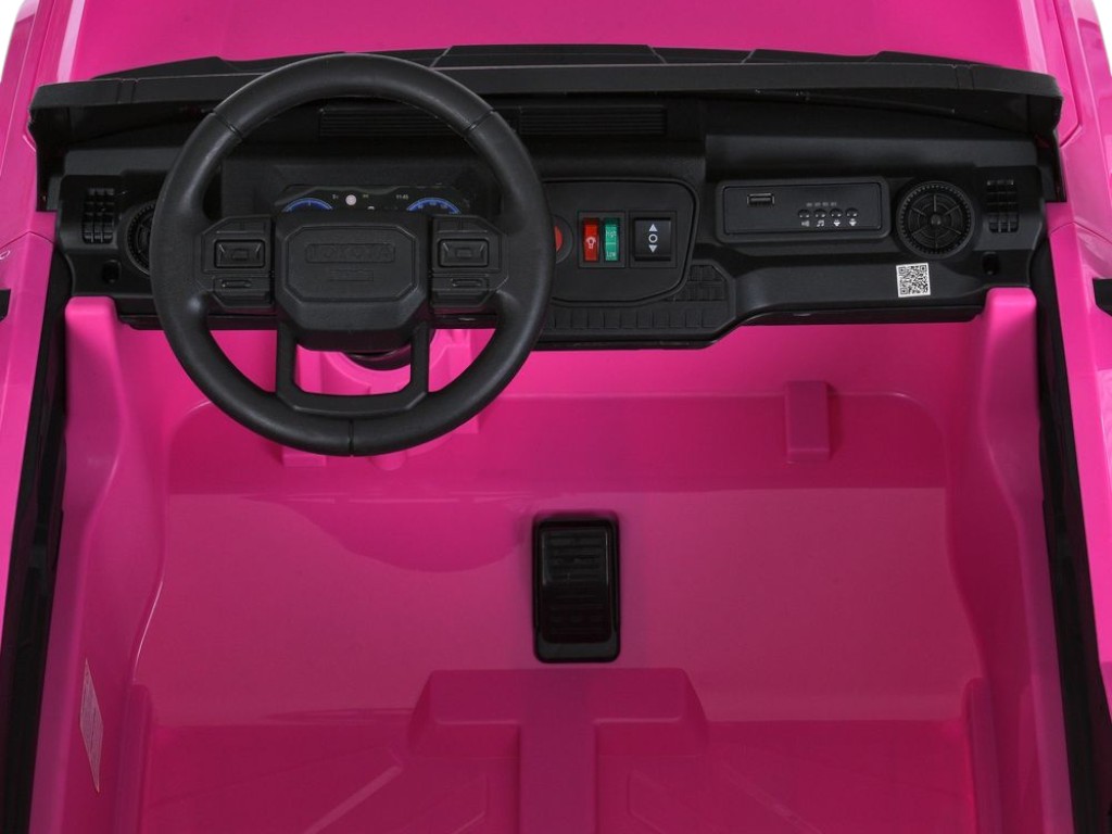 Електромобіль джип M 6280EBLR-8, 12V, 2×45W, MP3, Bluetooth, EVA колеса, рожевий, Bambi
