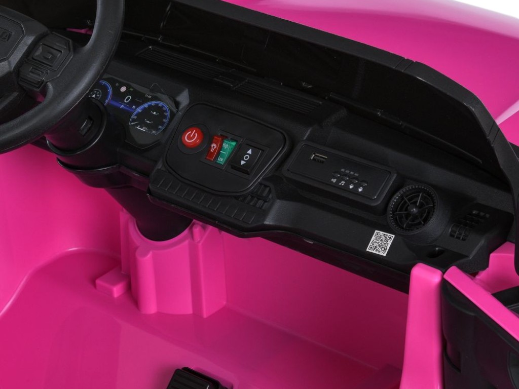Електромобіль джип M 6280EBLR-8, 12V, 2×45W, MP3, Bluetooth, EVA колеса, рожевий, Bambi