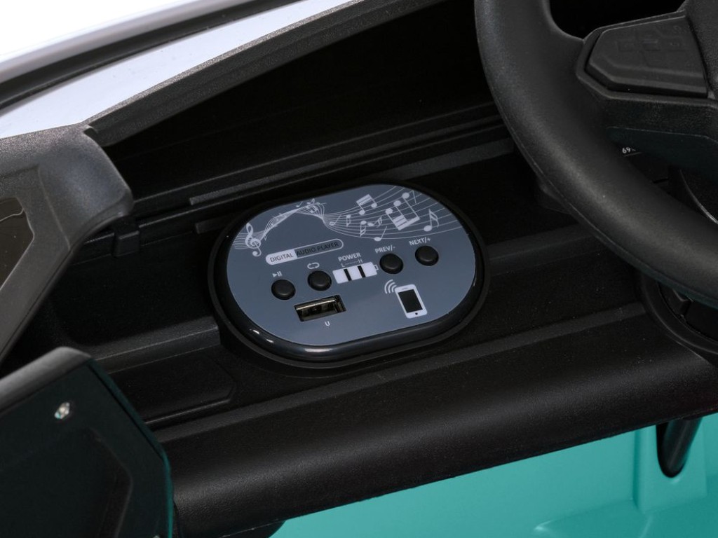 Электромобиль, M 6281EBLR-15, музыка и свет, бирюзовый, Bambi Racer