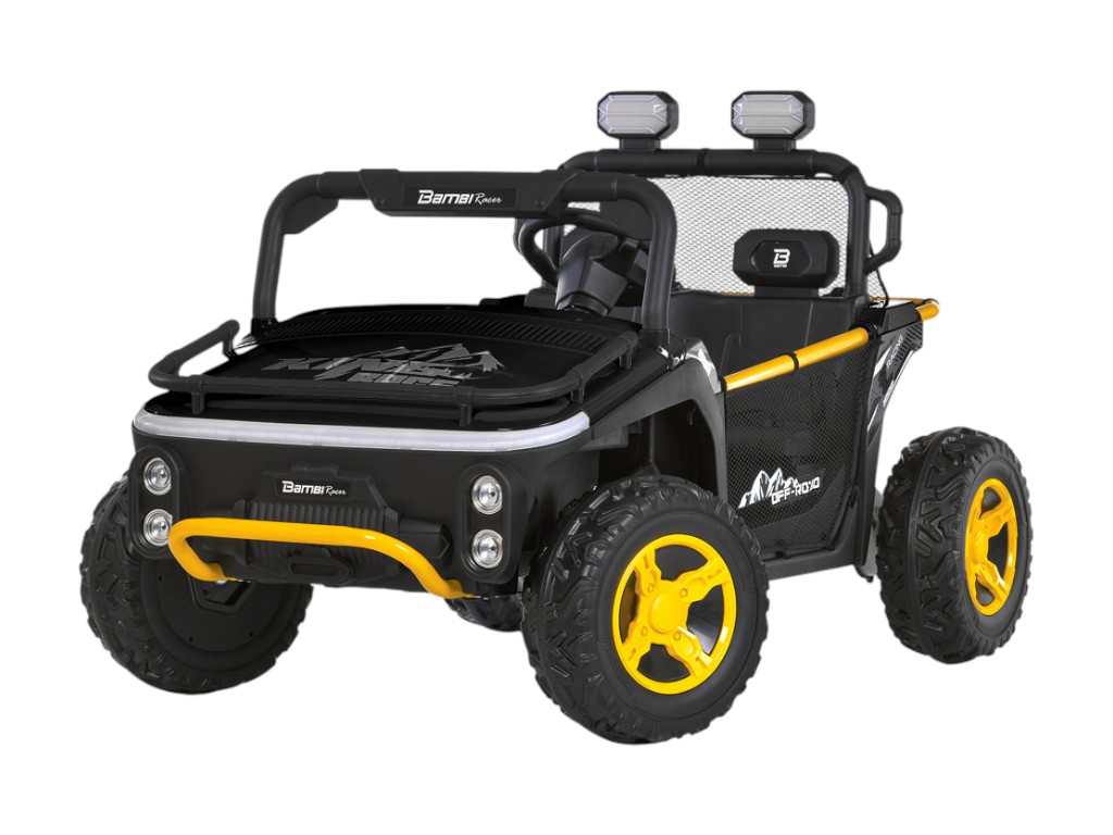 Электромобиль джип M 6282EBLR-2, 24V, 2×65W, Bluetooth, USB, EVA колеса, черный, Bambi