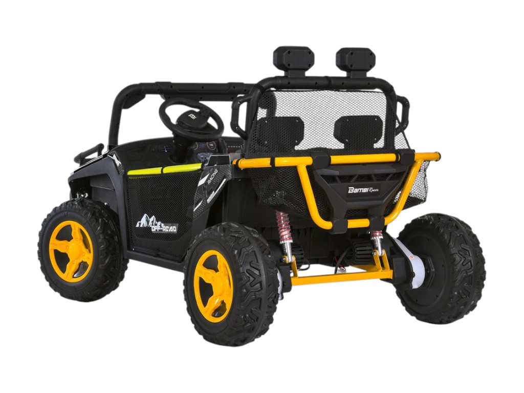 Электромобиль джип M 6282EBLR-2, 24V, 2×65W, Bluetooth, USB, EVA колеса, черный, Bambi