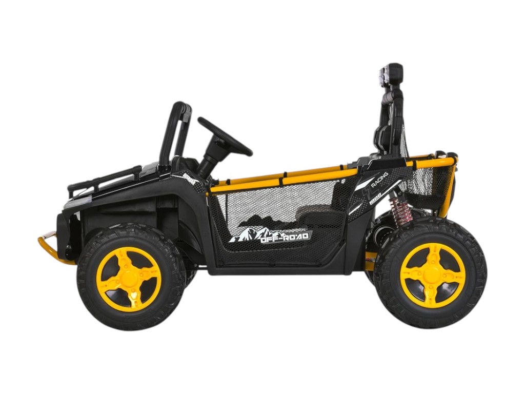 Электромобиль джип M 6282EBLR-2, 24V, 2×65W, Bluetooth, USB, EVA колеса, черный, Bambi