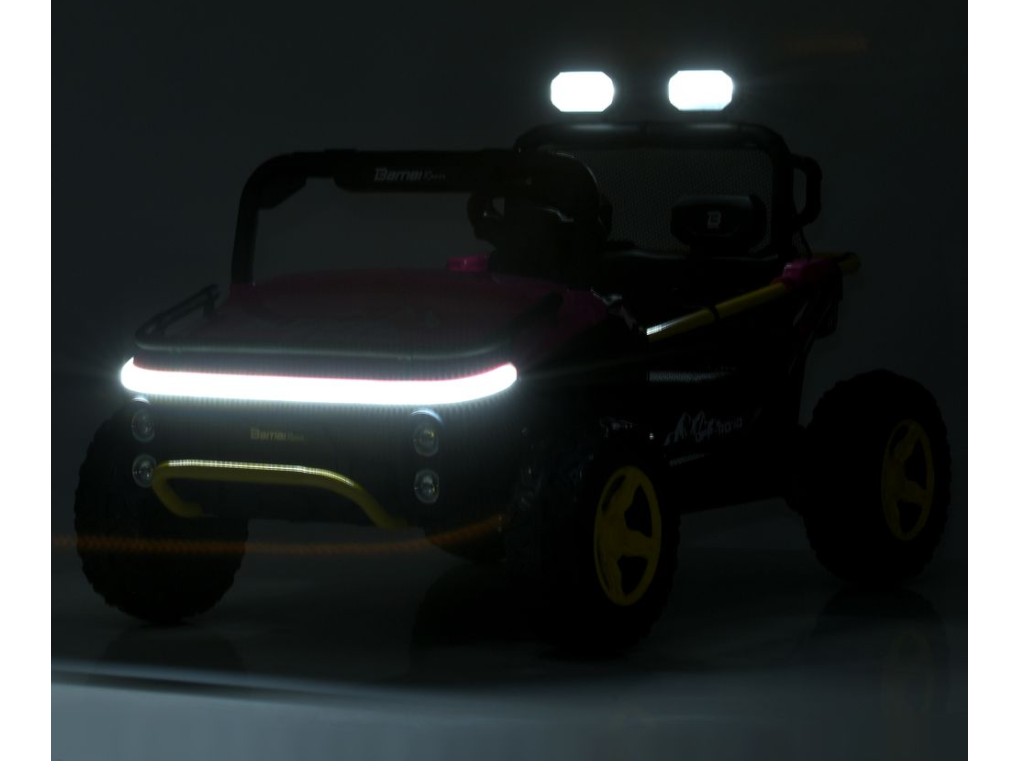 Электромобиль джип M 6282EBLR-2, 24V, 2×65W, Bluetooth, USB, EVA колеса, черный, Bambi