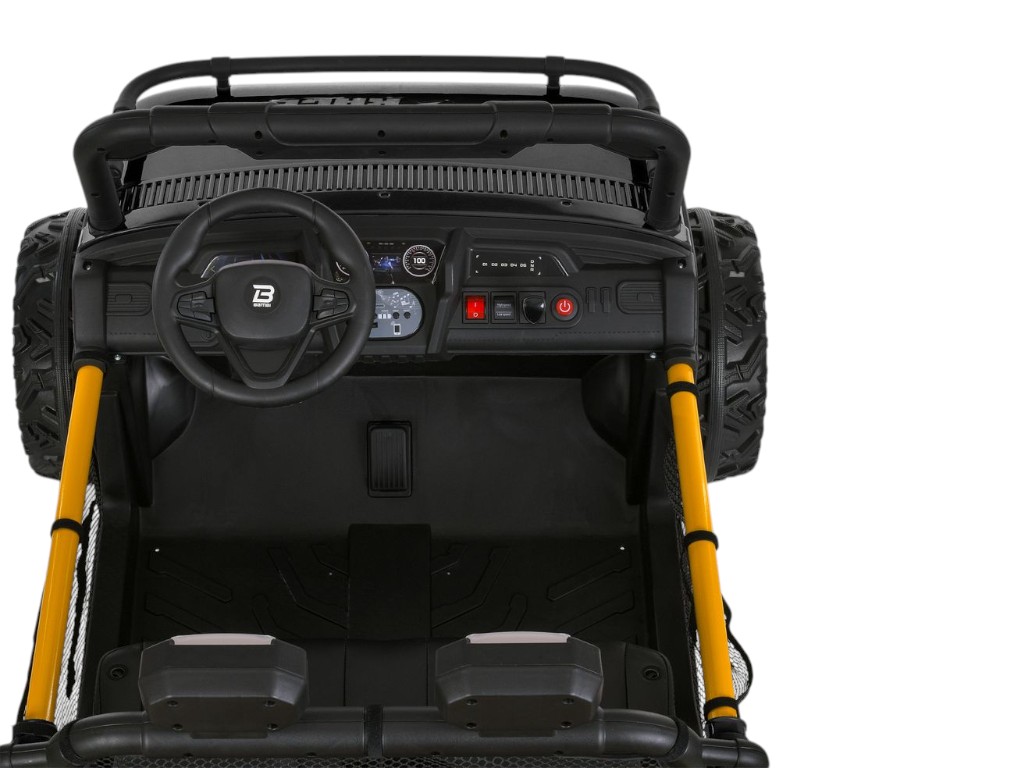 Электромобиль джип M 6282EBLR-2, 24V, 2×65W, Bluetooth, USB, EVA колеса, черный, Bambi