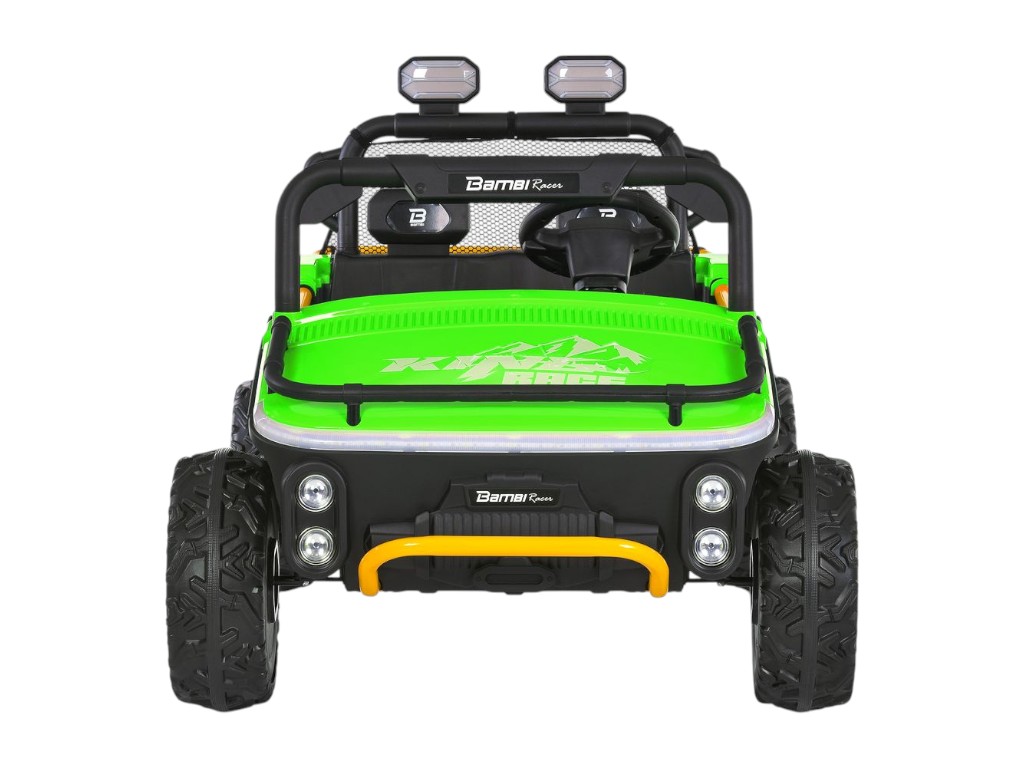 Электромобиль джип M 6282EBLR-5, 24V, 2×65W, Bluetooth, USB, EVA колеса, зеленый, Bambi Racer