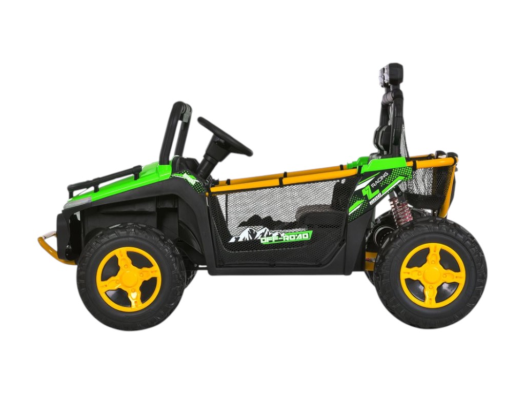 Электромобиль джип M 6282EBLR-5, 24V, 2×65W, Bluetooth, USB, EVA колеса, зеленый, Bambi Racer