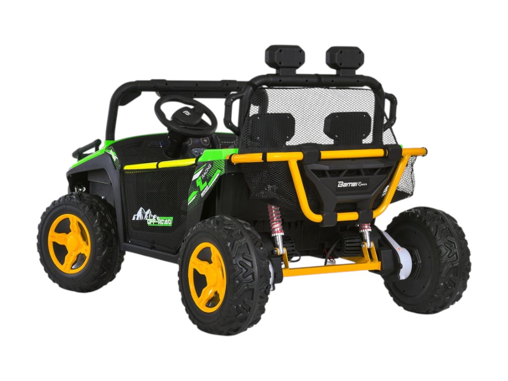 Электромобиль джип M 6282EBLR-5, 24V, 2×65W, Bluetooth, USB, EVA колеса, зеленый, Bambi Racer
