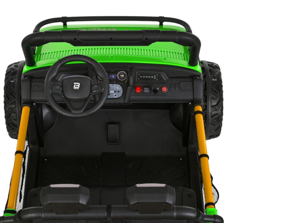 Электромобиль джип M 6282EBLR-5, 24V, 2×65W, Bluetooth, USB, EVA колеса, зеленый, Bambi Racer