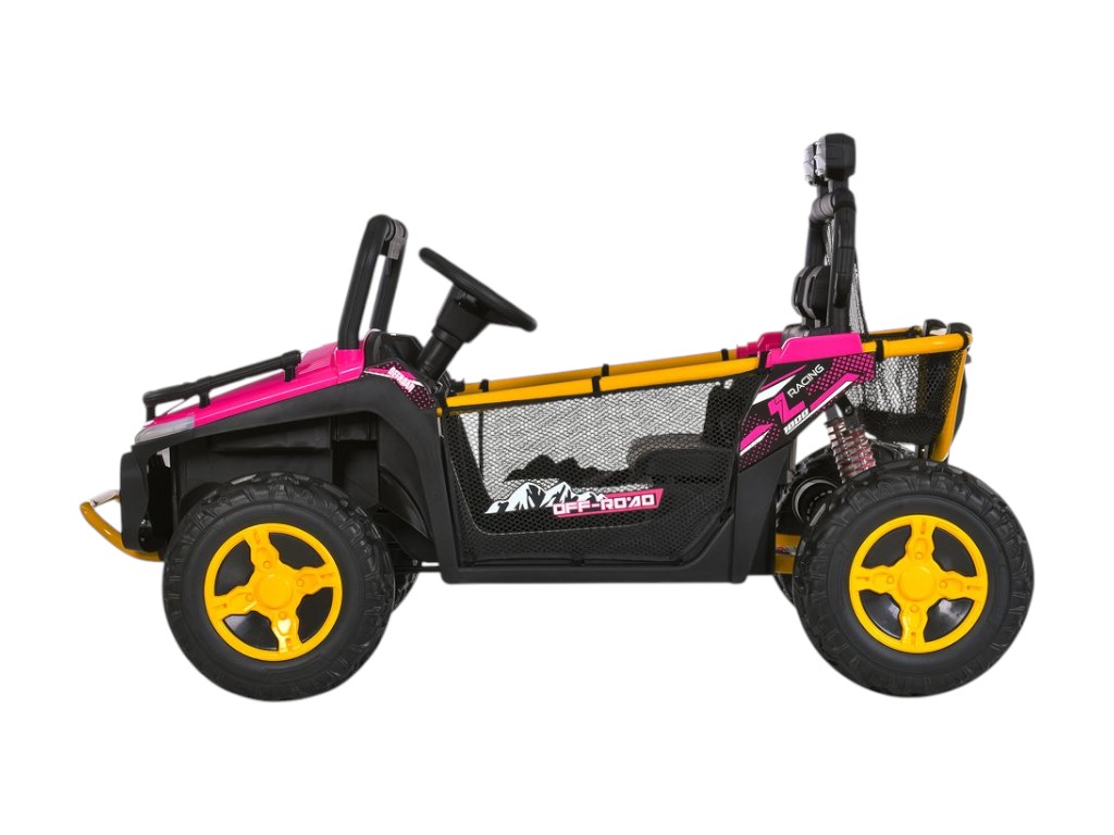 Электромобиль джип M 6282EBLR-8, 24V, 2×65W, Bluetooth, USB, EVA колеса, розовый, Bambi Racer