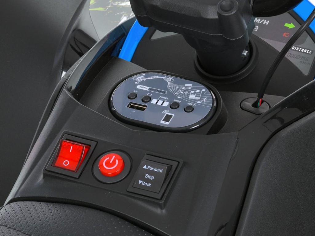 Электроквадроцикл, M 6283EL-4, музыка и свет, синий, Bambi Racer