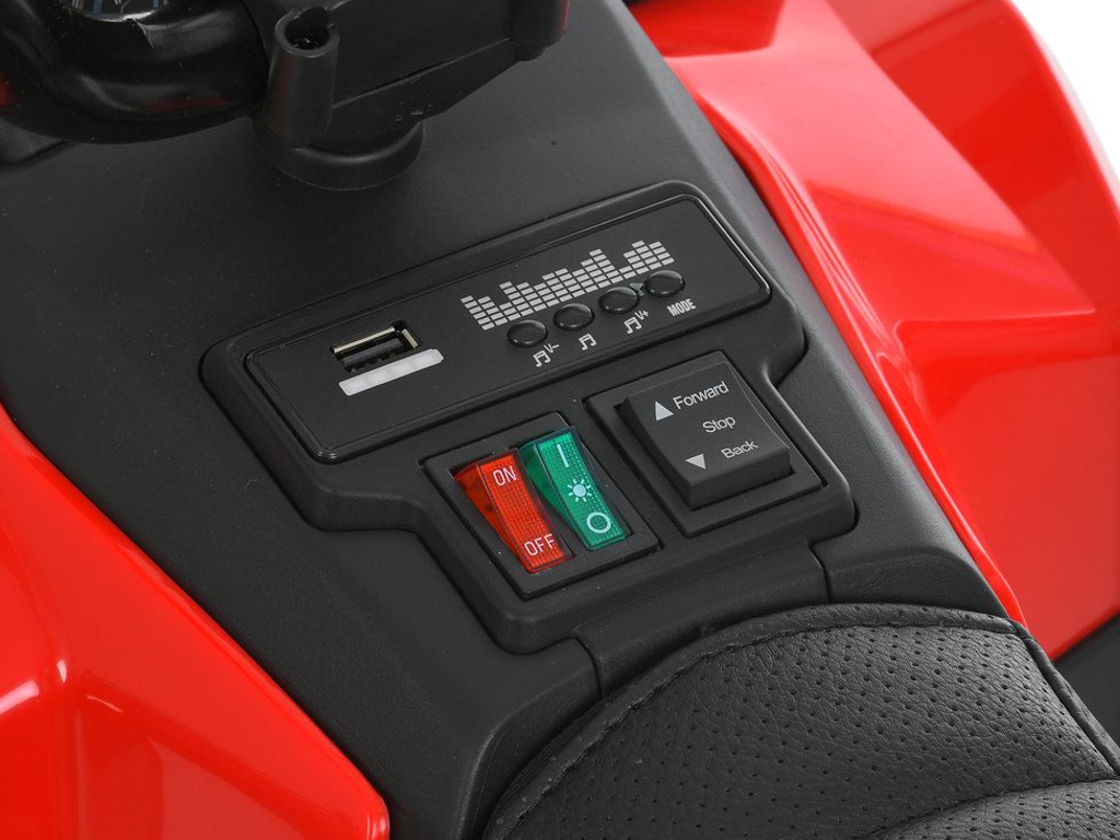Квадроцикл Bambi Racer M 6286EBLR-3, 1Х6V/7AH, 1Х35W, USB, TF, EVA, Bluetooth