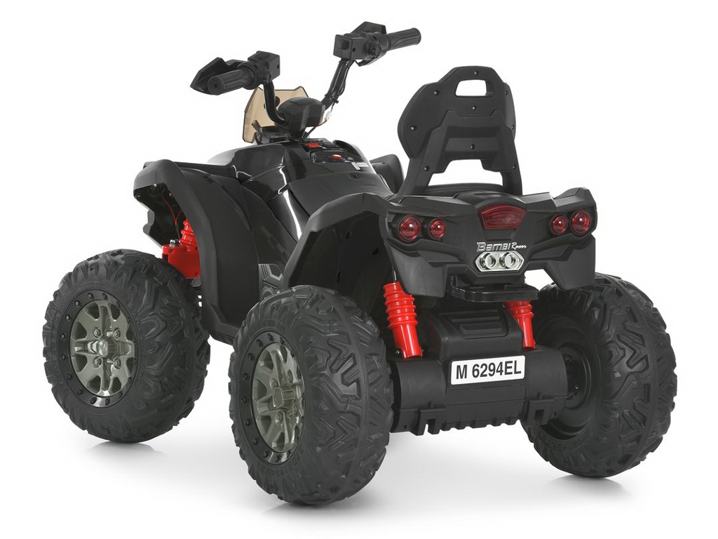Квадроцикл Bambi Race M 6294EL-2, 2х45W, 1х12V/9AH, EVA, MP3, USB, TF, Blutooth, чорний