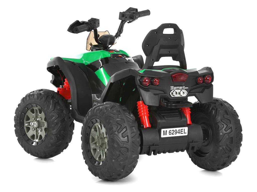 Квадроцикл Bambi Race M 6294EL-5, 2х45W, 1х12V/9AH, EVA, MP3, USB, TF, Blutooth, зеленый