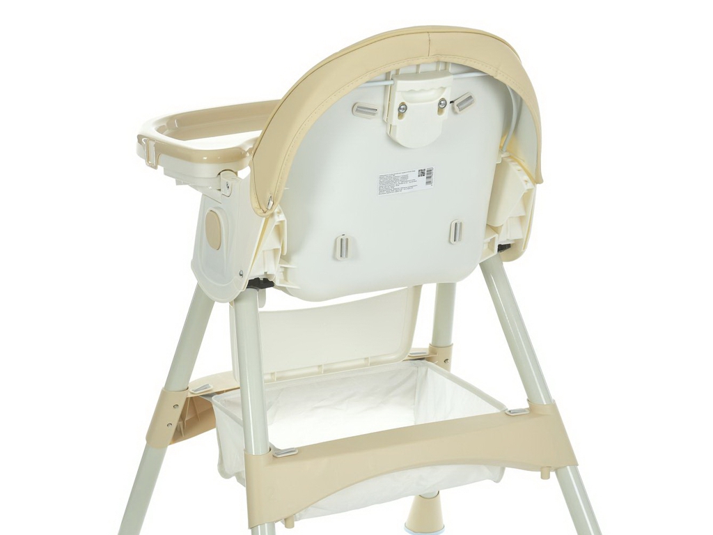 Стільчик для годування, M 6302 Beige, складний, 5-точкові ремені, бежевий, Bambi