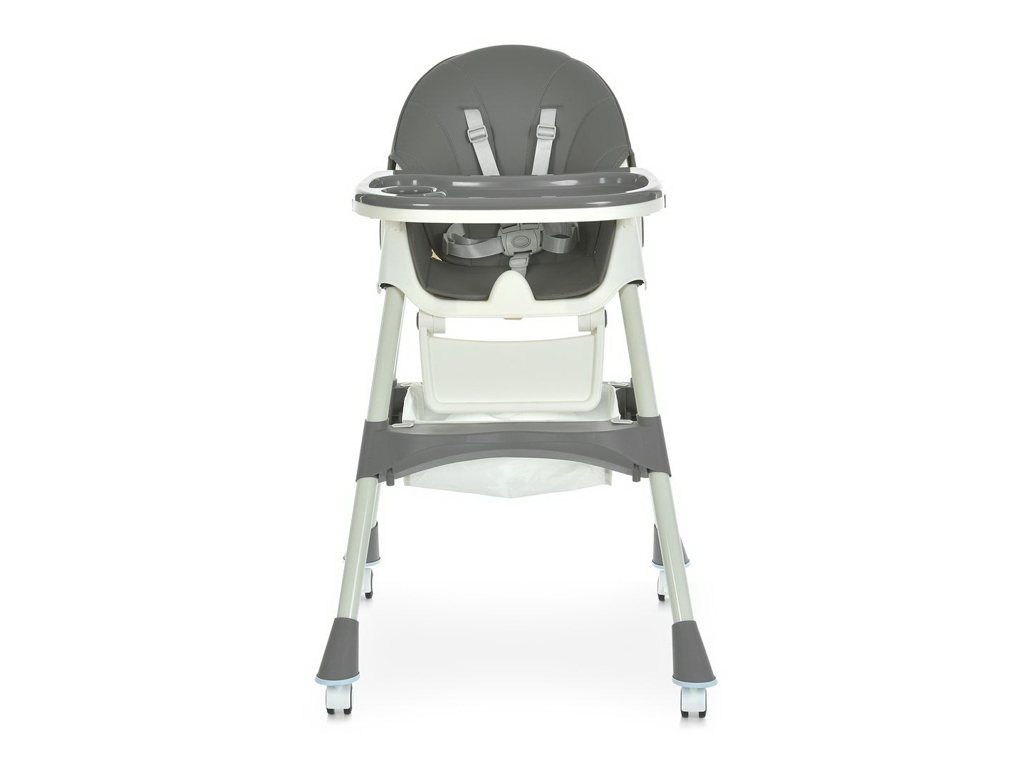 Стульчик для кормления, M 6302 Gray, складной, 5-точечные ремни, серый, Bambi