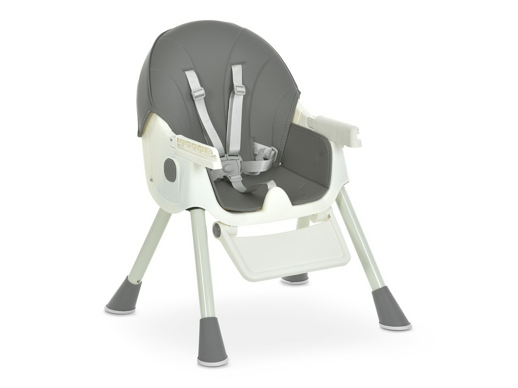 Стульчик для кормления, M 6302 Gray, складной, 5-точечные ремни, серый, Bambi