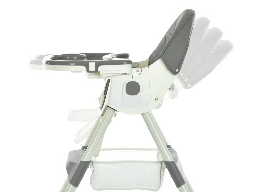 Стульчик для кормления, M 6302 Gray, складной, 5-точечные ремни, серый, Bambi