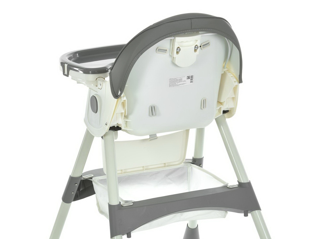 Стульчик для кормления, M 6302 Gray, складной, 5-точечные ремни, серый, Bambi