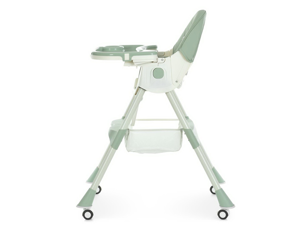 Стульчик для кормления, M 6302 Olive, складной, 5-точечные ремни, зеленый, Bambi