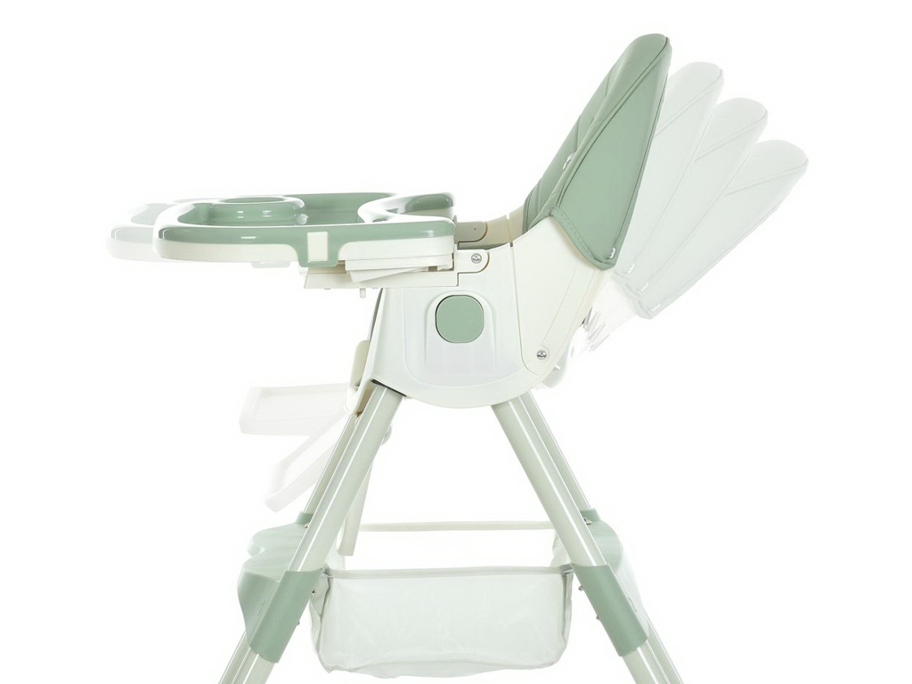 Стульчик для кормления, M 6302 Olive, складной, 5-точечные ремни, зеленый, Bambi