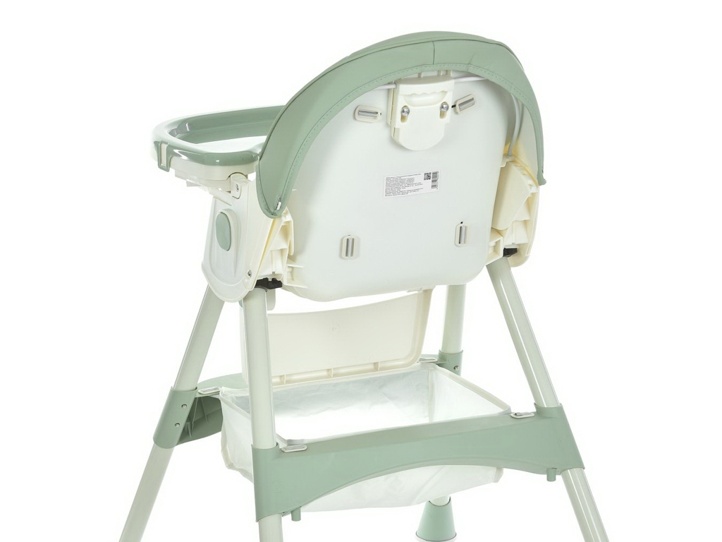 Стульчик для кормления, M 6302 Olive, складной, 5-точечные ремни, зеленый, Bambi
