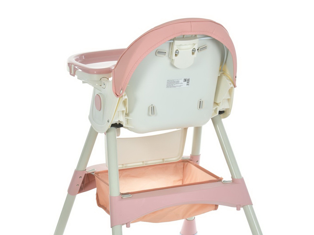 Стульчик для кормления, M 6302 Pink, складной, 5-точечные ремни, розовый, Bambi