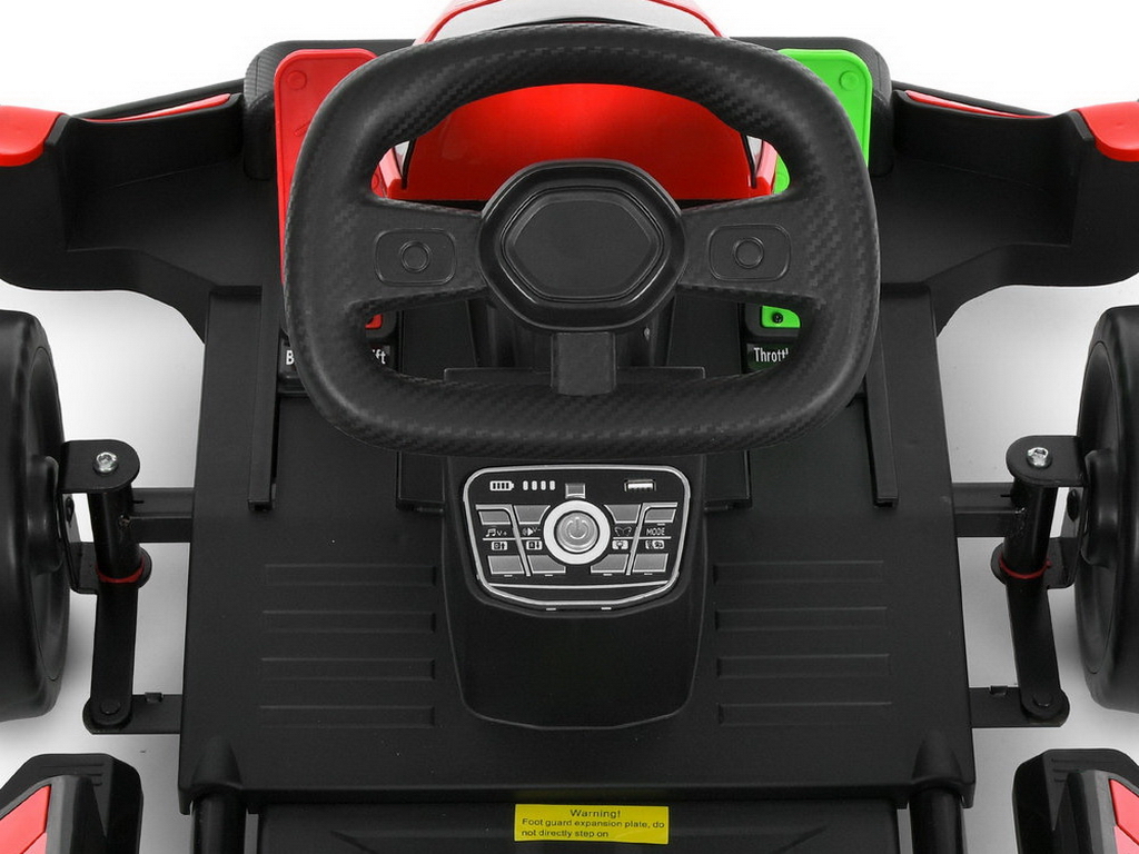 Электрокарт M 6322 EBLR-3, 2 мотора 150W, аккумулятор 24V, красный, Bambi Kart