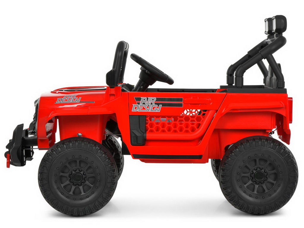 Детский электромобиль джип M 6325EBLR-3, красный, 2×25W, колеса EVA, Bluetooth, Bambi Racer