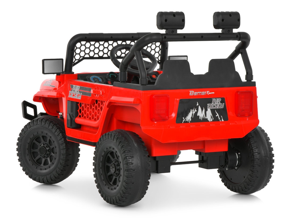 Детский электромобиль джип M 6325EBLR-3, красный, 2×25W, колеса EVA, Bluetooth, Bambi Racer