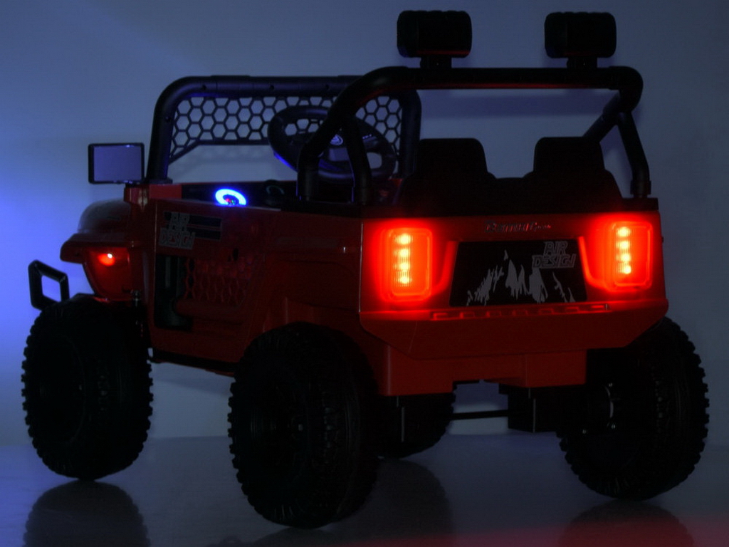 Детский электромобиль джип M 6325EBLR-3, красный, 2×25W, колеса EVA, Bluetooth, Bambi Racer