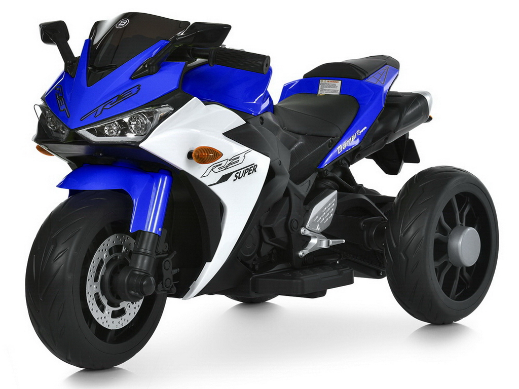 Элктромотоцикл Bambi Racer M 6329EL-4, 1х12V/9AH, 2х35W, MP3, USB, TF, Bluetooth, EVA, синий